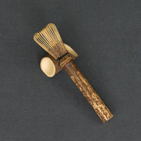 Fouet japonais fait à la main avec outil de mélange de matcha en bambou à long manche et ensemble de brossage du café et du thé