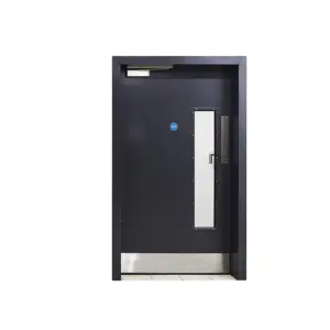 Steel Fire Door 1- 3 hours fire rated metal door ul listed american fire-resistant glass safety access door for school