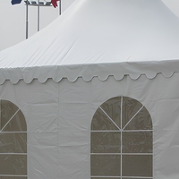 Tente de réception extérieure Peak Top avec structure en aluminium, résistante aux UV et imperméable, pour mariage, banquet, été, en tissu PVC