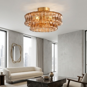 <span class=keywords><strong>Serie</strong></span> de Iluminación Artística Branch Lighting, Lámpara de Techo de Cristal y Cobre de Lujo, Aplique de Pared, Lámpara de Techo Empotrada para Villa, <span class=keywords><strong>Hotel</strong></span>, Sala de Estar - Product Image 4