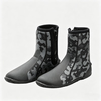 DIVESTAR Bottes de plongée professionnelles personnalisées en néoprène de 5 mm, imperméables, écologiques, thermiques, durables, antidérapantes, unisexes