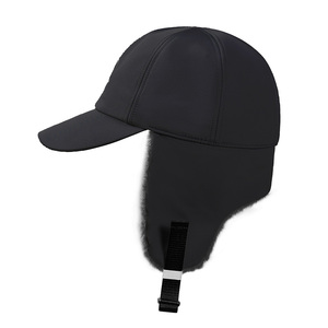 Chapeau de trappeur personnalisé avec cache-oreilles en fausse fourrure, fabricant OEM & ODM, chapeau de trappeur thermique coupe-vent pour usage extérieur - Product Image 3
