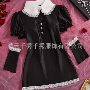 Nouveau haut d'été pour femme, style coréen, élégant et délicat, col marin, taille haute et amincissant, adapté au commerce transfrontalier - Product Image 4