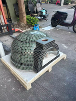 Four à pizza électrique commercial à un seul niveau, avec base en pierre, pour comptoir, pour restaurant, 400 ℃   4,8 kW EB-1