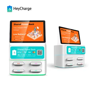 विज्ञापन मोबाइल फोन बैटरी बैंक चार्जिंग कियॉस्क सार्वजनिक रेस्तरां वेंडिंग मशीन किराया पावर बैंक