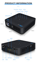 Projecteur intelligent Wi-Fi DLP Flyin P15 300 lumens Android 9.0 gris noir RAM 2 Go 4 Go 4K
