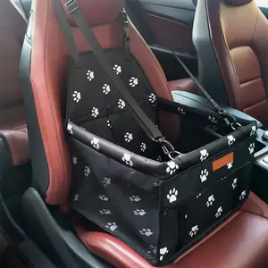 SUNNUO nuovo Pet Dog Booster Seat traspirante e pieghevole cesto per auto per animali domestici piccoli e medi che stampano sedile portatile per auto