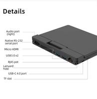 Ordinateur portable de jeu Onemix A1Pro Mini, Intel I5-1130G7 Quad, 16 Go de RAM + 512 Go de SSD, Windows 10 anglais, rétroéclairage RVB, écran tactile IPS de 7 pouces