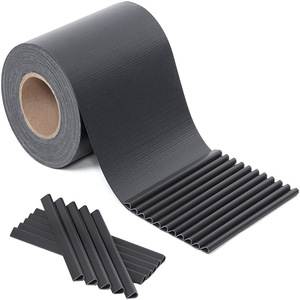 Tela de PVC gris oscuro para valla, 0,19x35m, 50m, 70m, enrejado de privacidad, marco de PVC, presión natural, modelado 3D disponible - Product Image 1