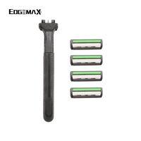 Rasoir à raser pour homme à 3 lames en acier inoxydable, prix bas, bonne qualité, couleur et logo personnalisés, emballage