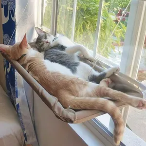 Подвесная кошачья кровать, удобный гамак с креплением на окно, кровать для домашних животных