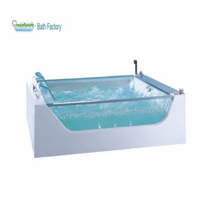 CE Trong Nhà Gia Đình Sử Dụng Lớn 2 Người Abs Bảng Điều Khiển Máy Tính Màu Trắng Bath Surf Spa Hydro Massage Whirlpool Bồn Tắm