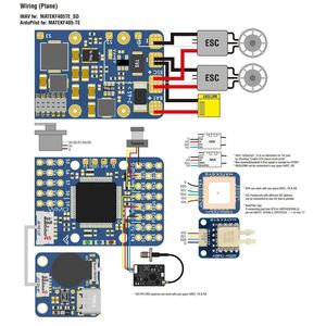 MATEK MATEKSYS F405-WMO Flight Controller STM32F405RGT6 ICM42688P con OSD integrato e Blackbox per Droni FPV ad Ala Fissa F405 <span class=keywords><strong>WMN</strong></span> RC - Product Image 2