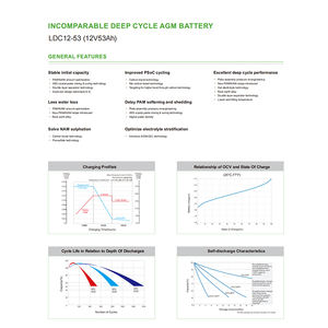 Active Carbon <span class=keywords><strong>12V</strong></span> 53Ah Batería prismática de iones de litio 350 + Ciclos para EVs y carritos de golf Serie - Product Image 3