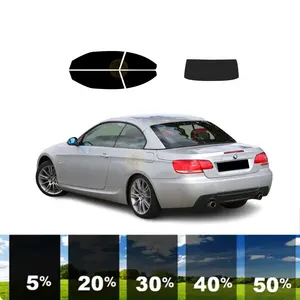 5% 15% 35% 50% 70% Pre Cut Removable Window Tint car Detachable Window Tint For BMW 3 SERIES 2 DR CONVERTIBLE 2007-2013