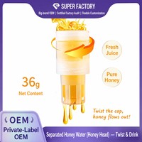Bouchon à vis en plastique pour pot de miel 28mm/38mm - Distributeur rotatif jetable et écologique, durable pour bouteilles