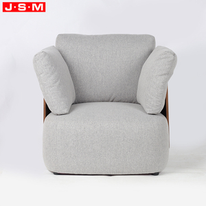 Fauteuil en tissu <span class=keywords><strong>gris</strong></span> <span class=keywords><strong>clair</strong></span> de style moderne et luxueux, design européen, pour hôtel, villa, salon - Product Image 2
