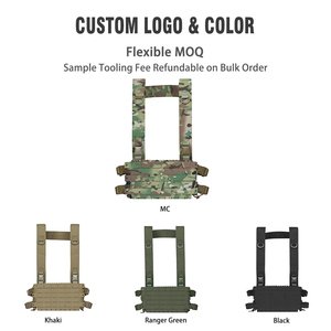 Chaleco Táctico de Camuflaje Molle con Portaplacas y Arnés Utilitario OEM ODM para Entrenamiento al Aire Libre Personalizable por Source Fact - Product Image 3