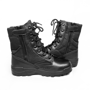 Bottes tactiques respirantes directes d'usine pour bottes en cuir <span class=keywords><strong>de</strong></span> style Panama <span class=keywords><strong>de</strong></span> combat en plein air - Product Image 3