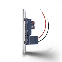 Prise murale en verre à 3 broches standard sud-américaine Courant nominal 15A avec sortie USB Sortie 5V 2.1A pour prise américaine Utilisation à l'hôpital