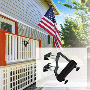 Jh-mech gió kháng 2 cách cài đặt có thể điều chỉnh cờ cực gắn khung cho ngang dọc ban công lan can - Product Image 5