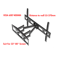 Soporte de pared para TV giratorio pantalla grande soporte de TV Universal Max VESA 600*40MM 32 "-80" OLED QLED Plasma curvo 4K UHD Monitor