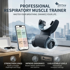 Attrezzatura per <span class=keywords><strong>Palestra</strong></span> e Fitness: S1 Allenatore Respiratorio, Trainer Polmonare Regolabile a 8 Livelli - Product Image 3