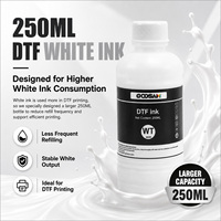 Encre d'imprimante DTF blanche haute saturation 70 ml imperméable Goosam pour imprimante modifiée L1800 Xp600 pour l'impression sur vêtements foncés