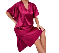 Vêtements de nuit d'été les plus vendus robe de sommeil cool pyjama en soie robes de nuit sexy pour femme