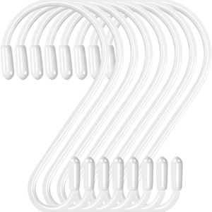 S <b>Hook</b> Kitchen Storage <b>Hook</b> 80mm Black Iron Plated Slip <b>Hook</b> For Utensils Cookware Towels Plants - Product Image 5