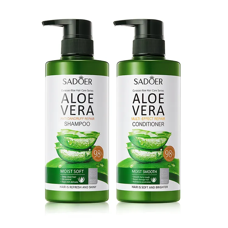 Melhor private label hair care Anti-caspa aliviar a coceira aloe vera cabelo shampoo e condicionadores