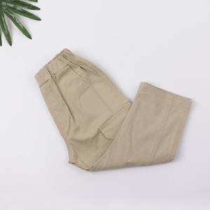 Nouveau pantalon cargo 3/4 pour enfants, style coréen, en tricot délavé, style urbain, longueur cheville, achat direct fabricant chinois - Product Image 3