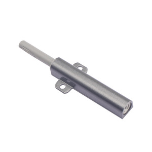 Loquet de porte à ressort en alliage d'aluminium avec mécanisme de ressort réglable pour portes d'armoires, design minimaliste, couleur grise - Product Image 2