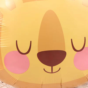 Vendita calda della giungla animali tigri leoni cartone animato animale opaca palloncino decorazione festa di buon compleanno - Product Image 6