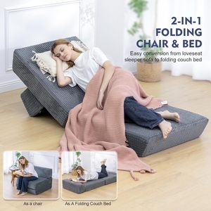 Canapé-<span class=keywords><strong>lit</strong></span> futon, chaise convertible et matelas de sol pour <span class=keywords><strong>lit</strong></span> d'appoint, dossier amovible pour salon et chambre à coucher - Product Image 3