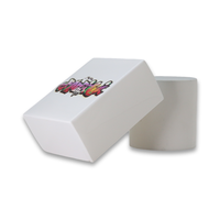 Flacon de parfum carré en verre vide, portable, personnalisé OEM, 30 ml, 50 ml, pour enfants et jeunes, avec motif graffiti