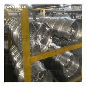 Cerchi Forgiati GrayFox Personalizzati Nero Lucido 17 18 19 20 21 Pollici 5x112 5x120 5x114.3 per <span class=keywords><strong>Audi</strong></span> A4 A5 A6 A7 Q5 E-<span class=keywords><strong>Tron</strong></span> <span class=keywords><strong>GT</strong></span> - Product Image 5