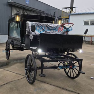 Special Transport Manufacturers Sell Retro Electric Funeral Carriage Coffin Car Hearse and Motorcycle <b>Trailer</b> Hearse - Product Image 3