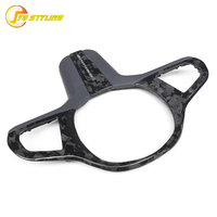 Garniture de volant en fibre de carbone sèche pour G30 G14 G15 G16 G29 Z4 X3 G01 X4 G02 G32 2020-22, couvercle central de volant intérieur, amélioration automobile