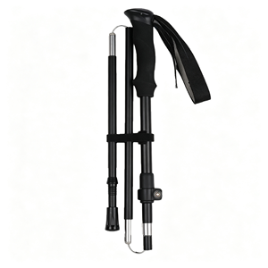 Bastón de Trekking Plegable de Aleación de Aluminio de 3 Secciones Ajustable con Mango de EVA y Sistema de Bloqueo Rápido para Senderismo - Product Image 1