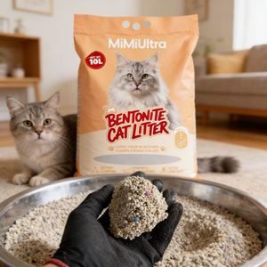 Litière pour chat en boules sphériques - 99% sans poussière, contrôle des odeurs, hautement absorbante, origine Mongolie intérieure, 4kg/8kg/20kg - Product Image 1