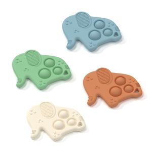 Vente en gros <span class=keywords><strong>de</strong></span> jouets à mâcher pour bébé en forme <span class=keywords><strong>de</strong></span> baleine, apaisant, anti-sucette, bâtonnet <span class=keywords><strong>de</strong></span> dentition en silicone souple, jouet à mâcher pour bébé, jouet pop - Product Image 2