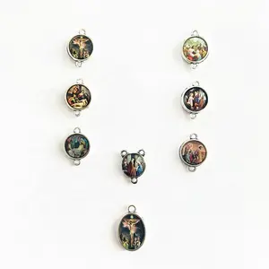 Seven Sorrows metals parts for rosary making