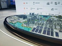Personalizado moderno acrílico 3D modelo diseño nuevo almacenamiento de energía carga modelo arquitectónico PV electrólisis hidrógeno energía Potencia