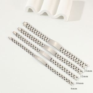 <span class=keywords><strong>Bracciale</strong></span> Curvo in Acciaio Inossidabile di Lusso Best Seller, <span class=keywords><strong>con</strong></span> Barra per Incisione, Cinturino in Metallo Personalizzabile - Product Image 6
