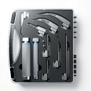 Kit de Diagnóstico de Alta Calidad con 8 Piezas de Hojas de Laringoscopio de Acero Inoxidable, 4 Macintosh y 4 Miller con Mangos Dobles - Product Image 1