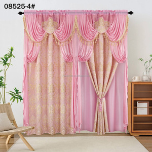 Set di <span class=keywords><strong>Tende</strong></span> Oscuranti di Lusso Stile Americano, <span class=keywords><strong>Tende</strong></span> a Doppio Strato con Mantovana <span class=keywords><strong>per</strong></span> <span class=keywords><strong>Camera</strong></span> da Letto e Soggiorno, Misura King Size - Product Image 2