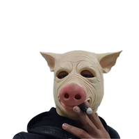 Drôle Cigare Cochon Latex Masque Nouveauté Animal Plein Couvre-chef Animal Masque Costume Masque pour Halloween Mascarade Cosplay