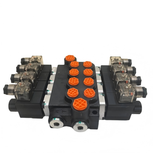 Vanne de commande directionnelle hydraulique Huamao à 4 bobines 50L/min avec télécommande sans fil |   Action double 12V/24V 1 an - Product Image 3
