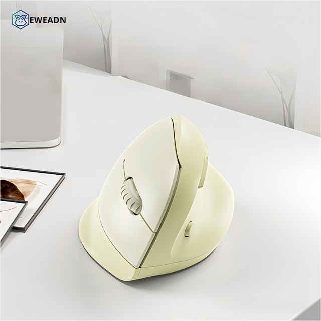 EWEADN Q7 Ergonomic 3D Vertical Wireless Charging Mouse USB LED Optical Silent Click Adjustable DPI Office Wrist Protection